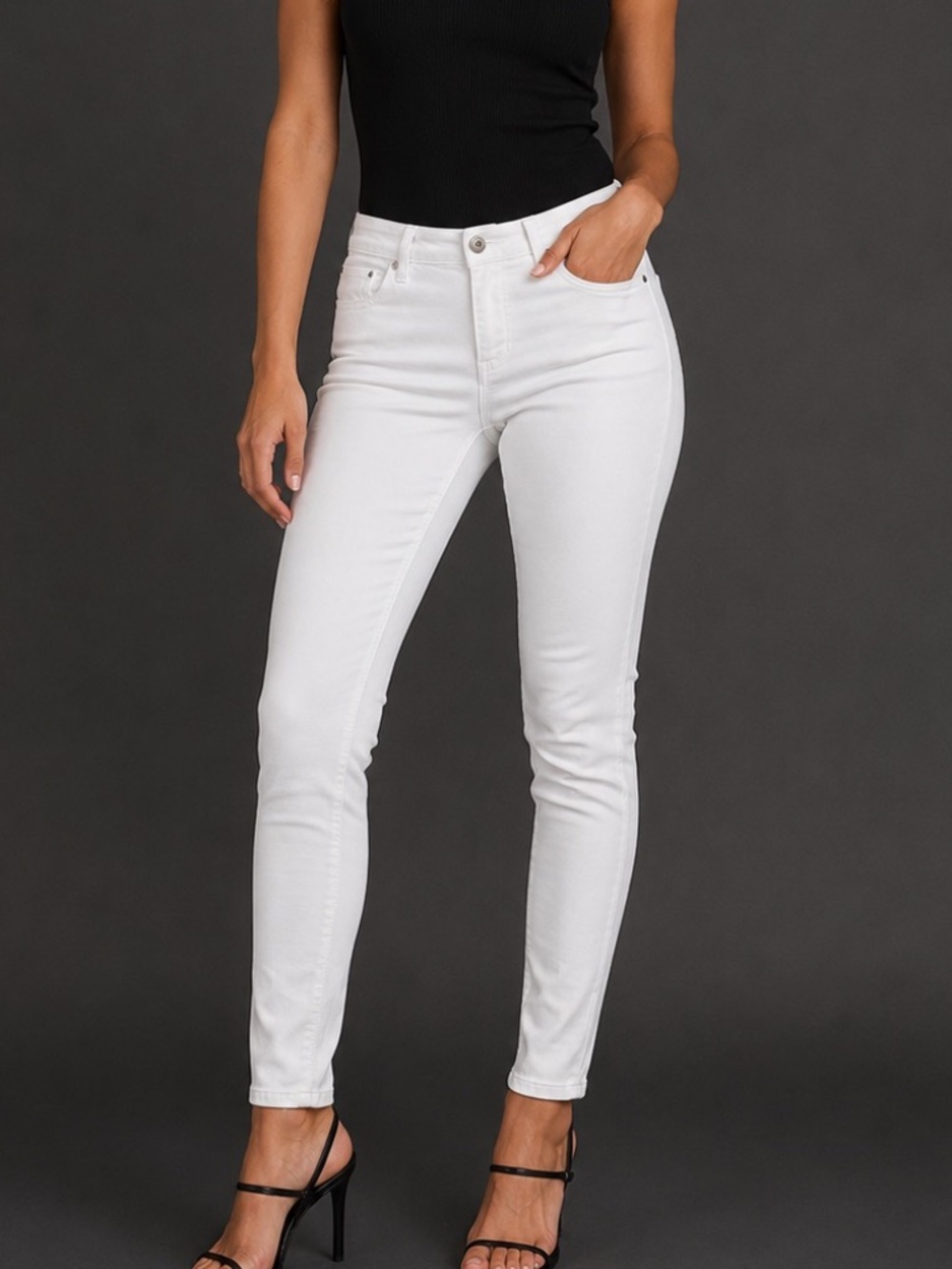 Skinny Stretch Jeans by "Jennifer Lopez" Size 12 Long.
